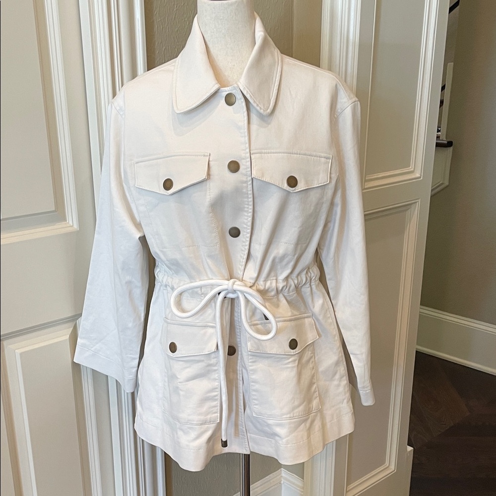 Ann Taylor weekend Utility Jacket Drawstring Wais… - image 2